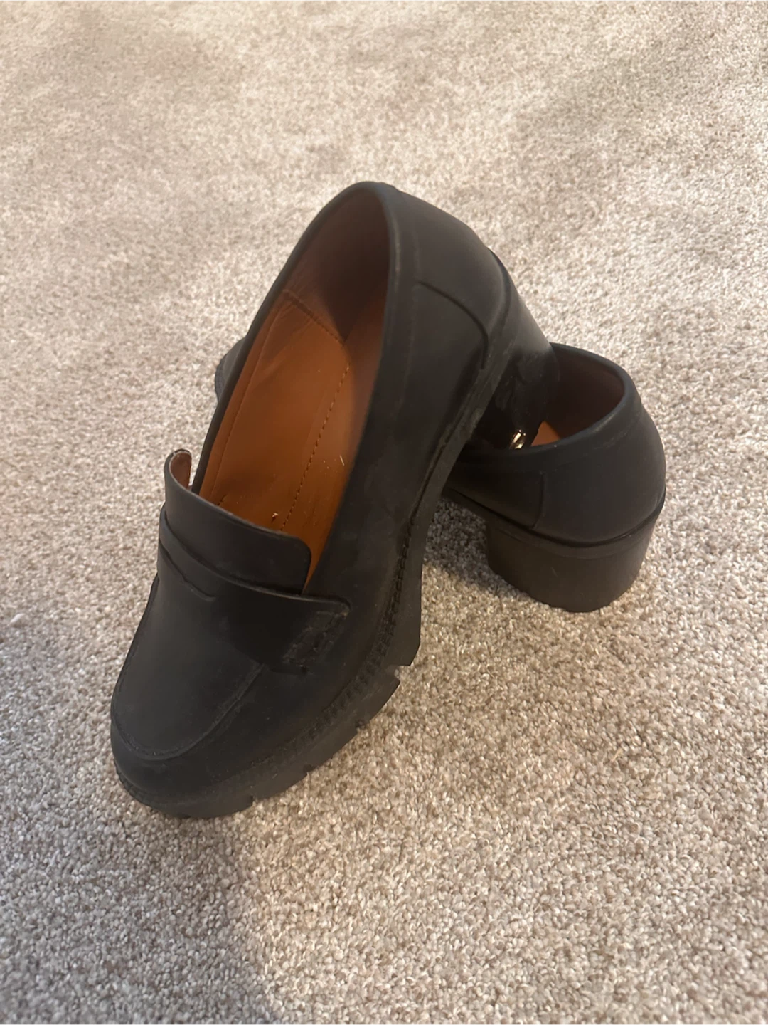 Coach Black Leather Loafers