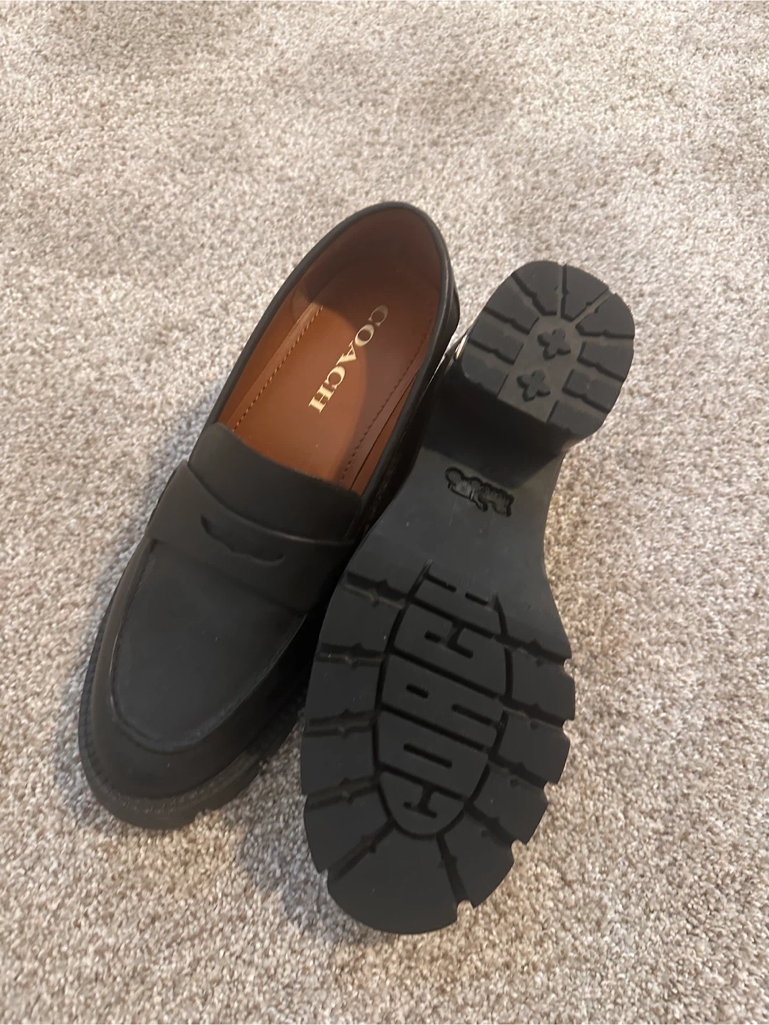 Coach Black Leather Loafers - photo 2