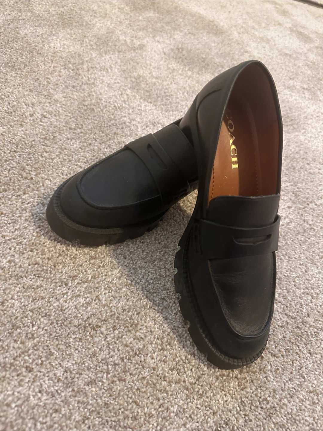 Coach Black Leather Loafers - photo 3