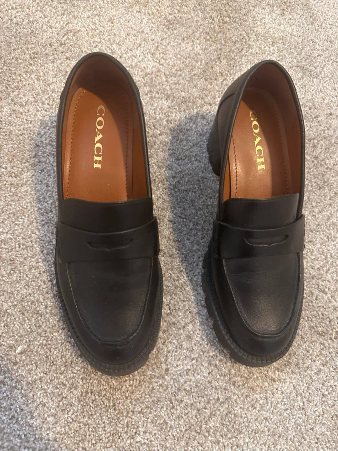 Coach Black Leather Loafers - photo 5