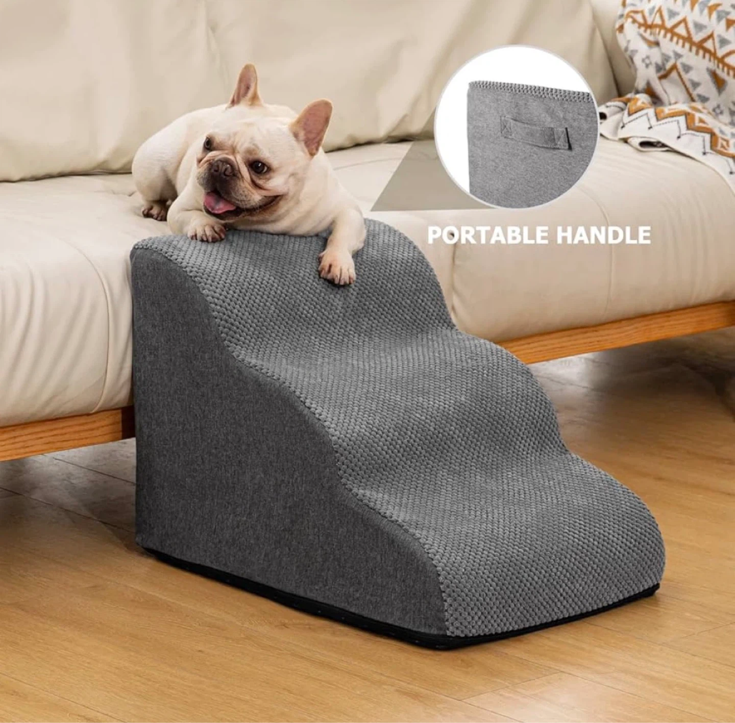 Aodisman 3 Tier Dog Stairs - grey - photo 3