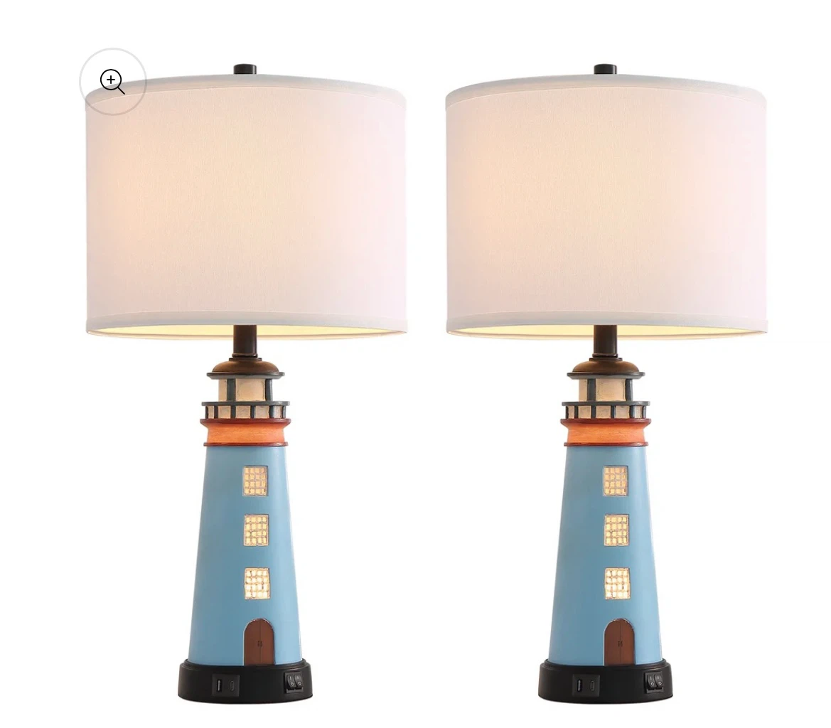Set of 2 Lighthouse Table Lamps - photo 3