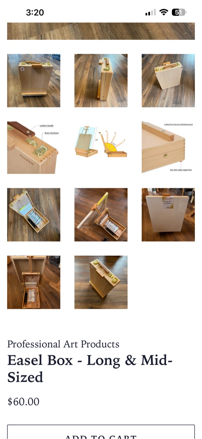 Meeden Wooden Easel Box - photo 5