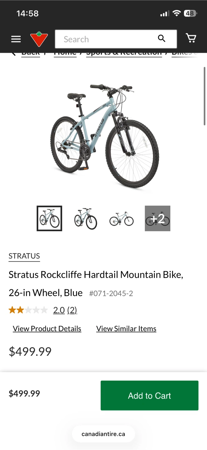 Stratus Rockcliffe Hardtail Mountain Bike