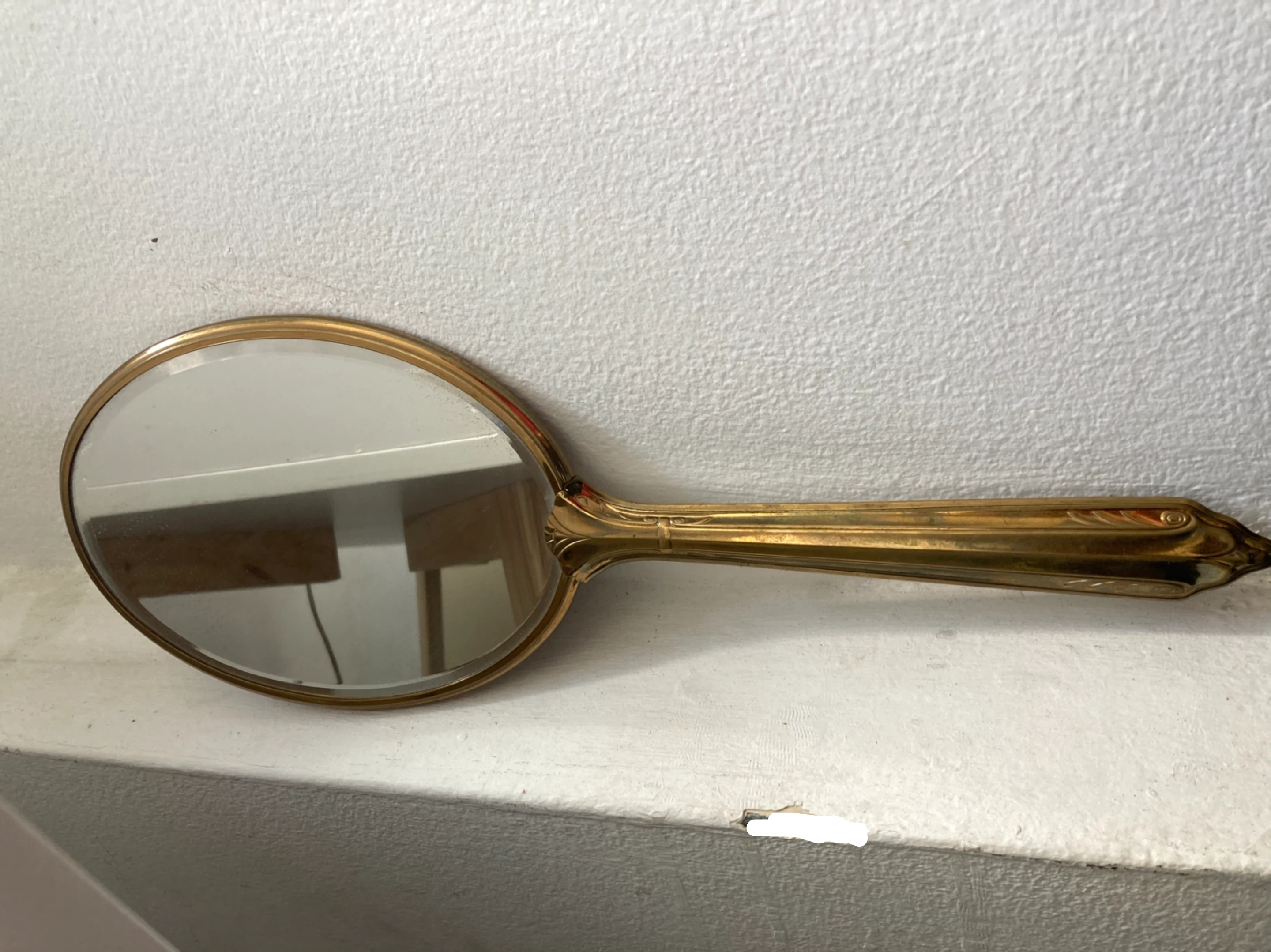 Vintage Gold Hand Mirror - photo 3