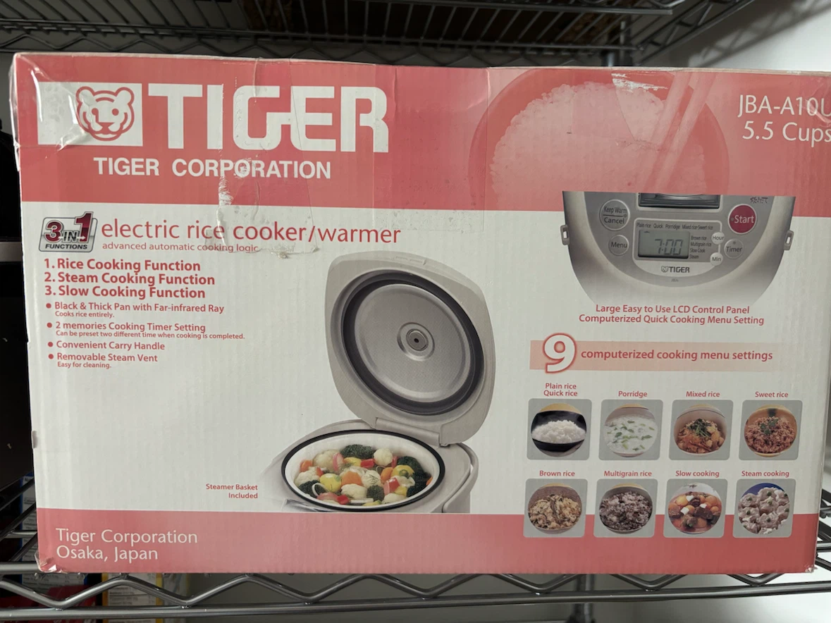 Tiger 5.5 Cup Electric Rice Cooker and Warmer JBA-A10U
