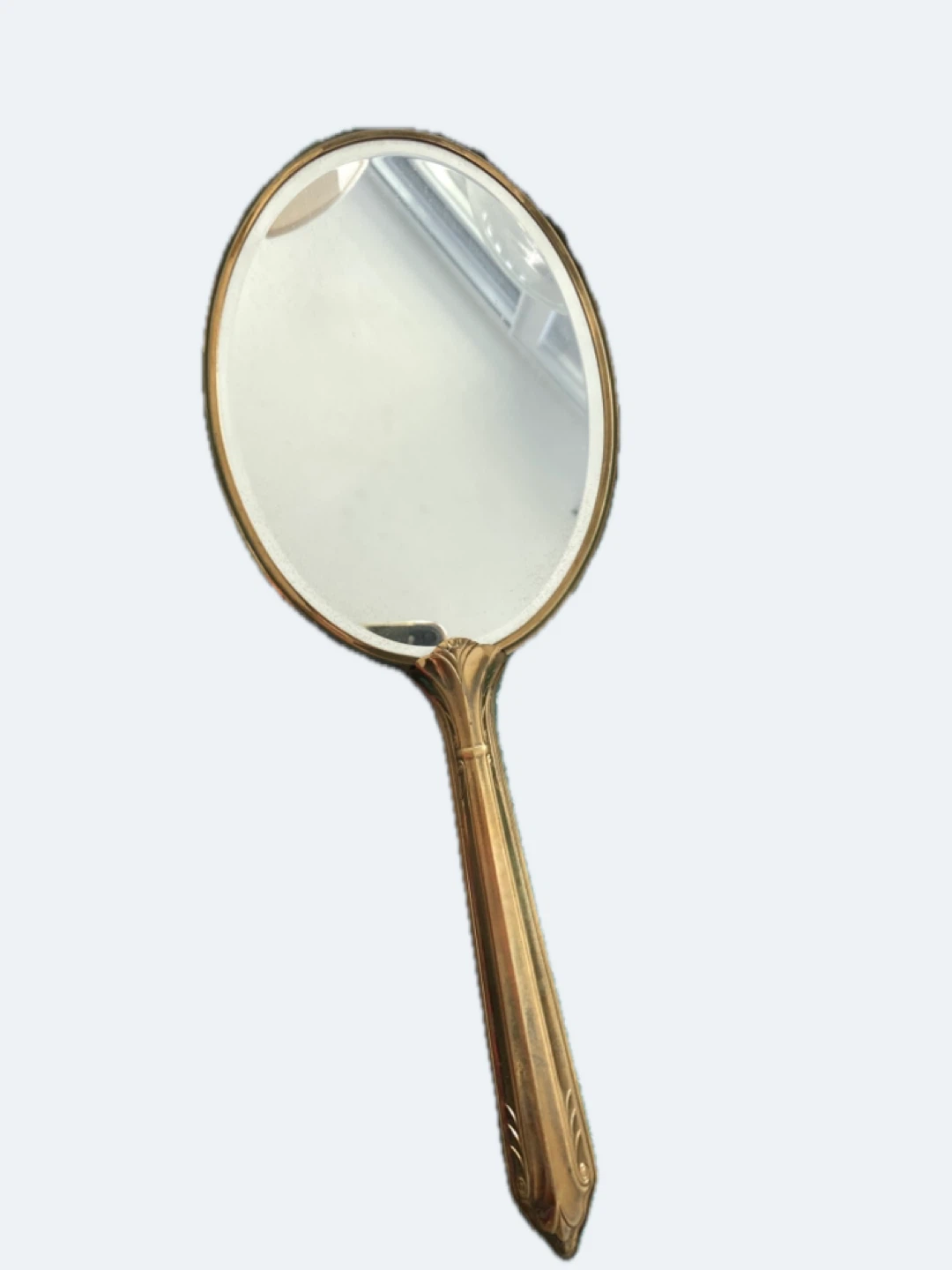 Vintage Gold Hand Mirror