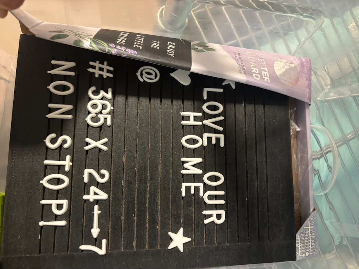Core Home Letter Board