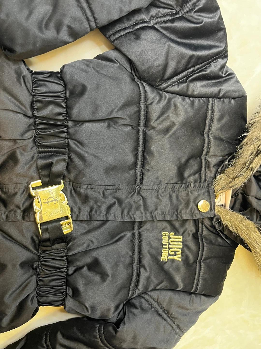 EUC - 3T Juicy Couture Puffer Jacket - 3T Girl 🏈 - photo 3