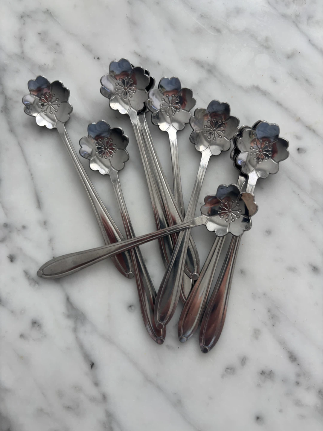 Sakura Flower Stainless Steel Spoons