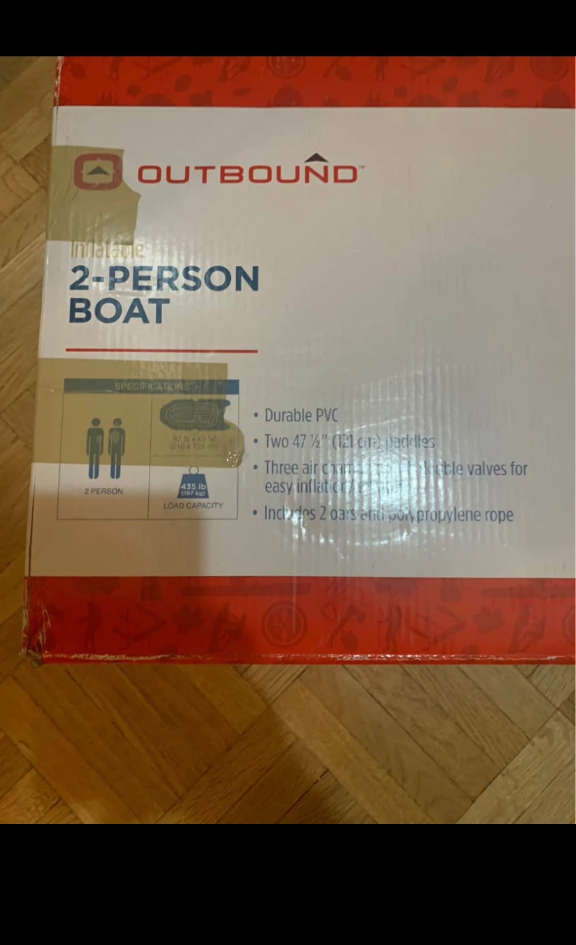 Outbound 2-Person Inflatable Boat