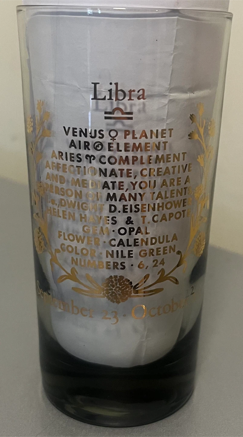 Vintage Zodiac Drinking Glasses, Set of 12 - photo 4