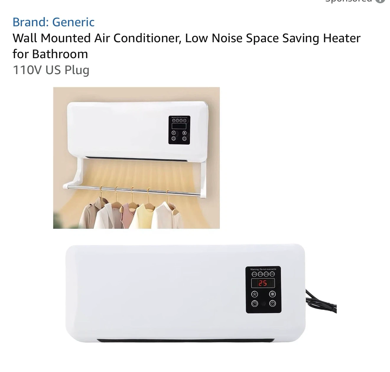 Wall Mounted Electric Bathroom Heater - photo 5