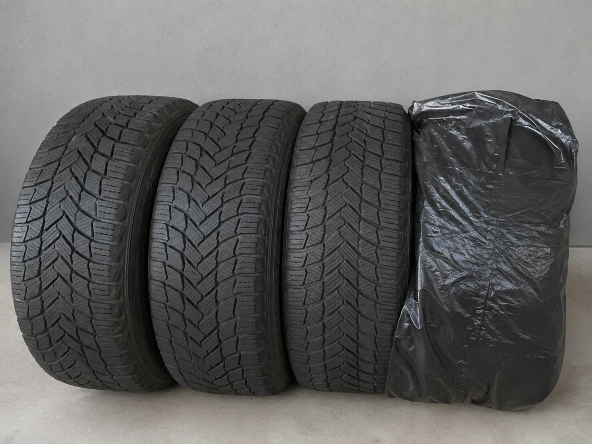 Like new Set of 4 Michelin X-Ice Snow 225/50R18 on Steel Rims - photo 4