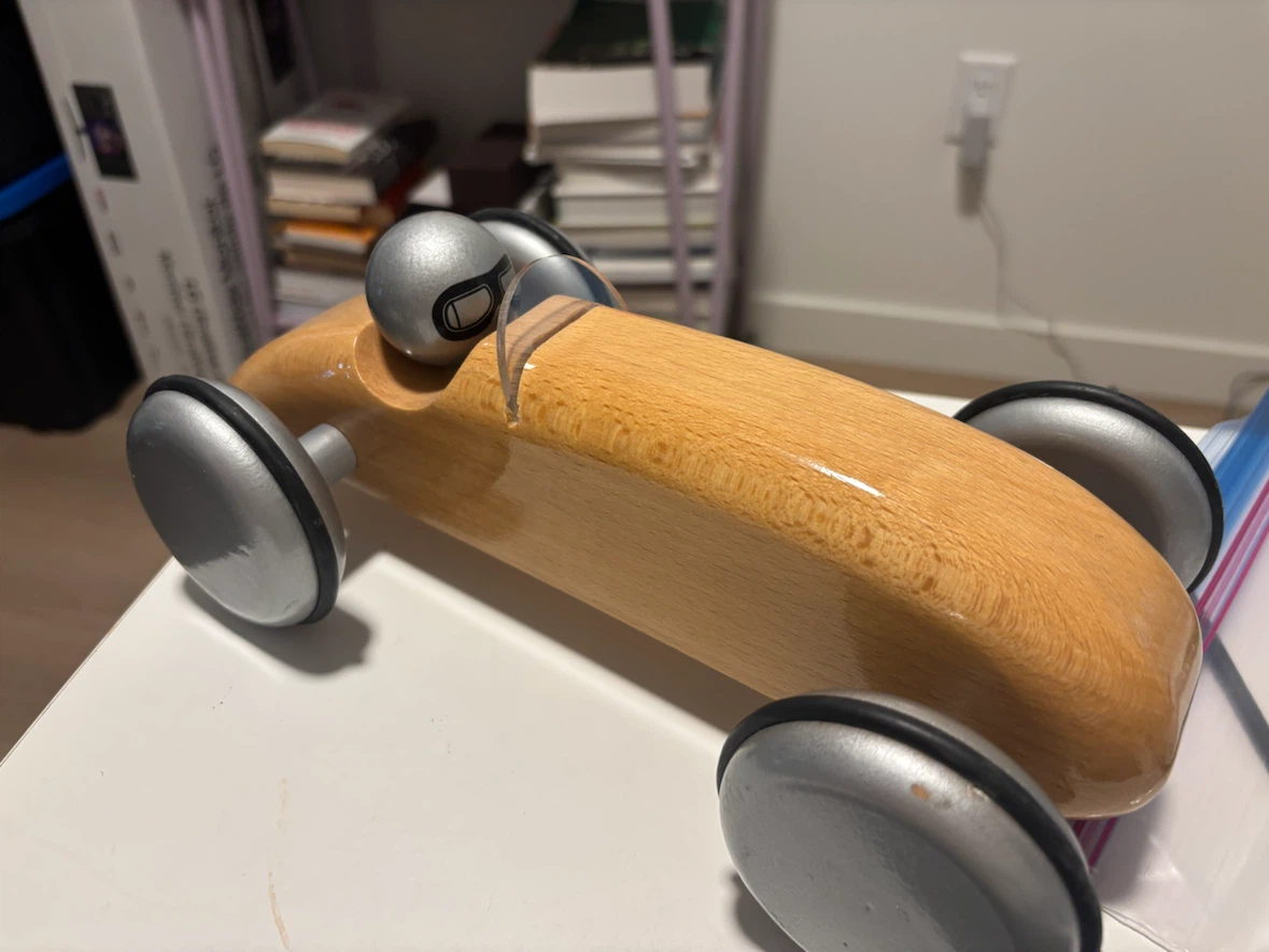 French Made Playsam Streamline Wooden Racing Car