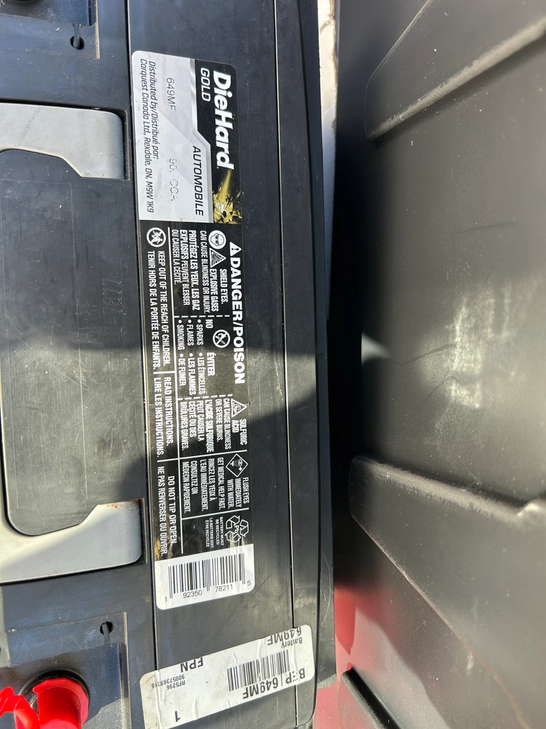 DieHard Gold 649MF Automobile Battery - photo 2