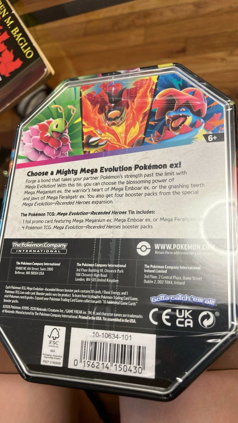 Pokemon TCG Mega Evolution-Ascended Heroes Tin - photo 2