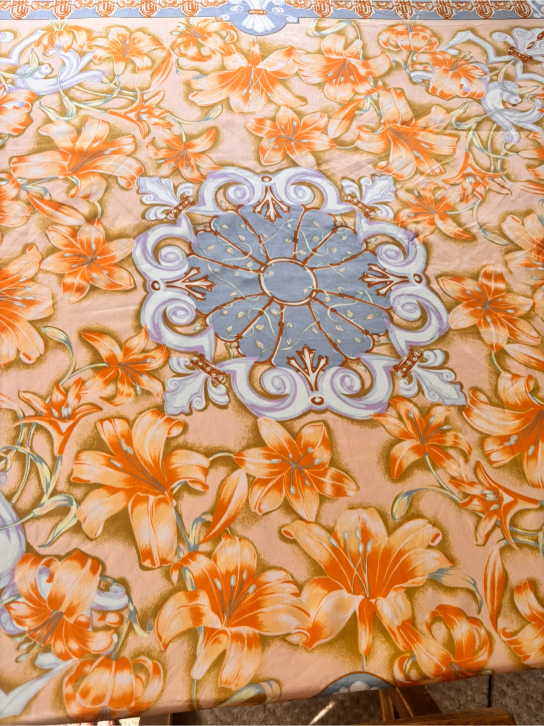 Pure Silk Handmade Floral Scarf - photo 3
