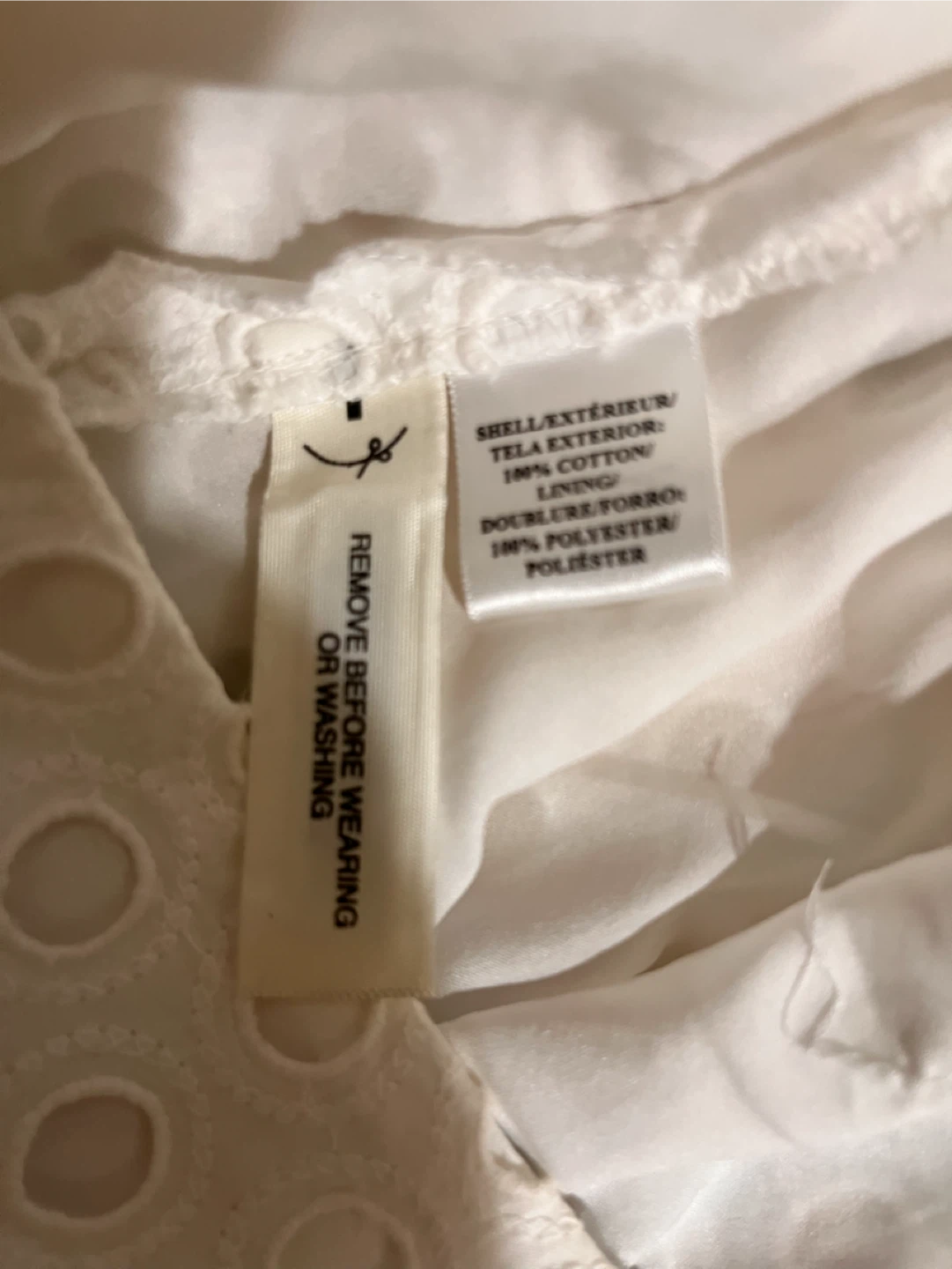 NEW Ann Taylor White Eyelet Skirt - photo 4