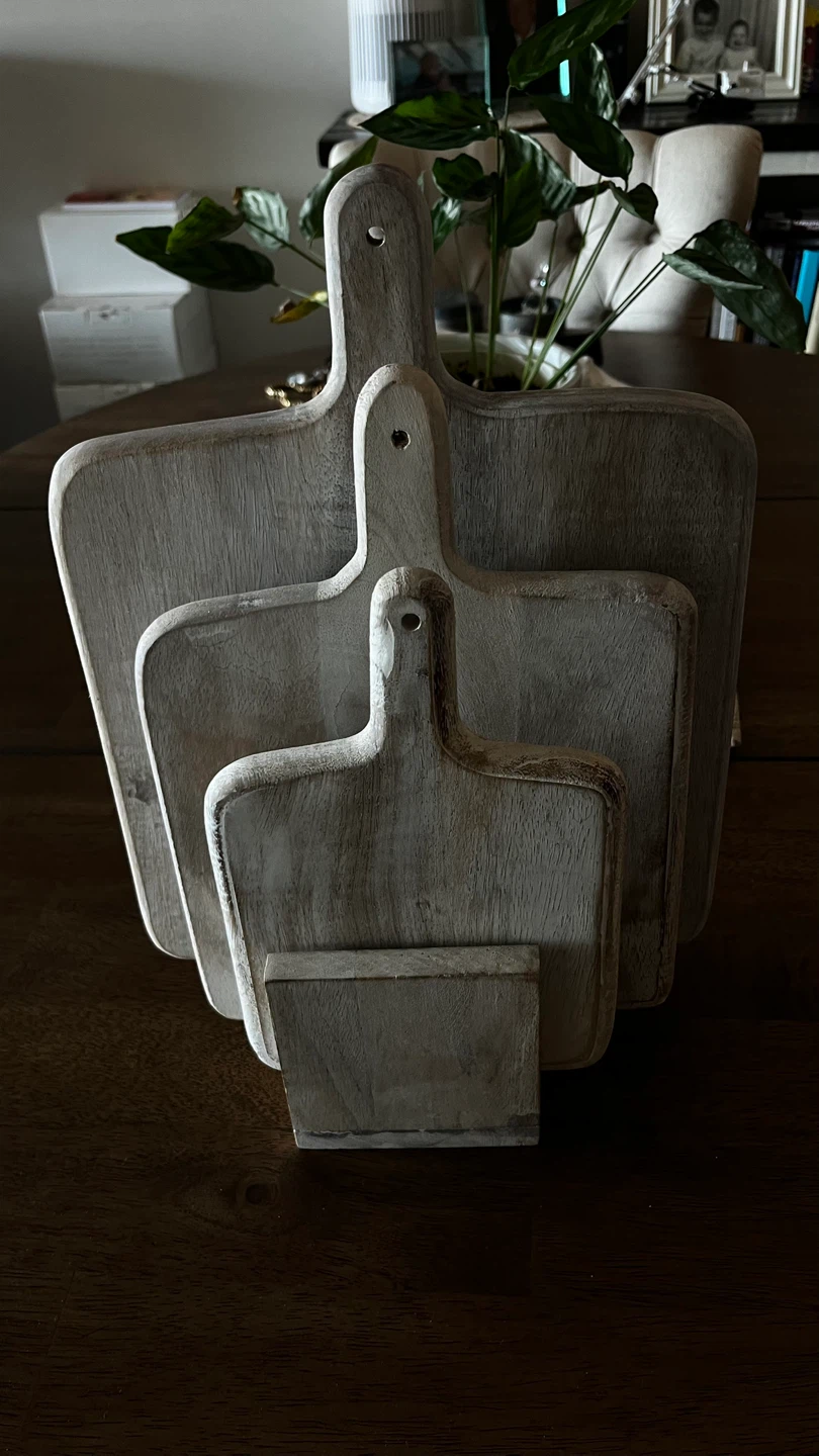 New set of 3 wood cutting boards