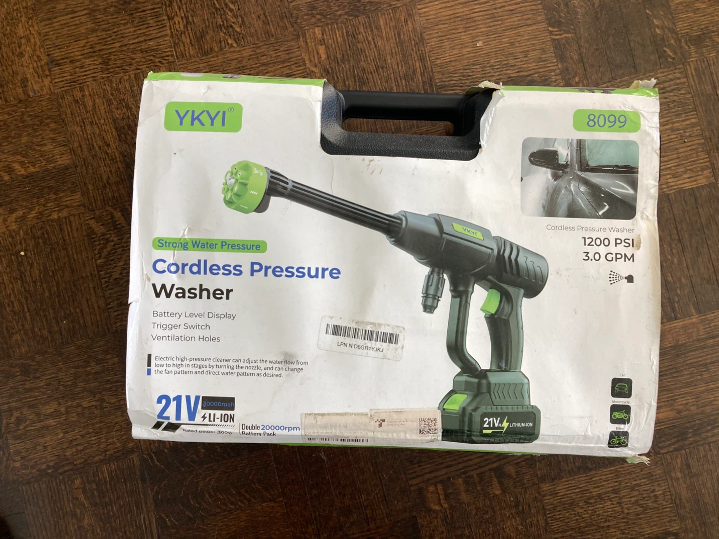 YKYI 21V Cordless Pressure Washer - photo 2
