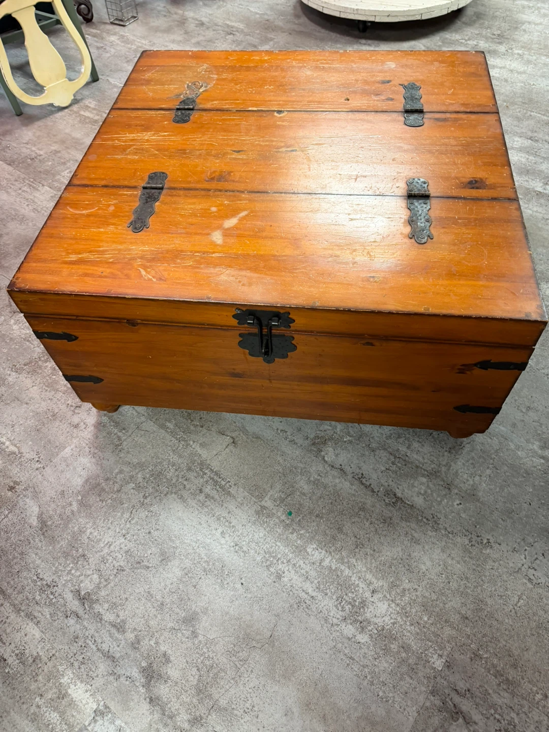 Rustic Wood Coffee Table ( Storage Chest ) - photo 2