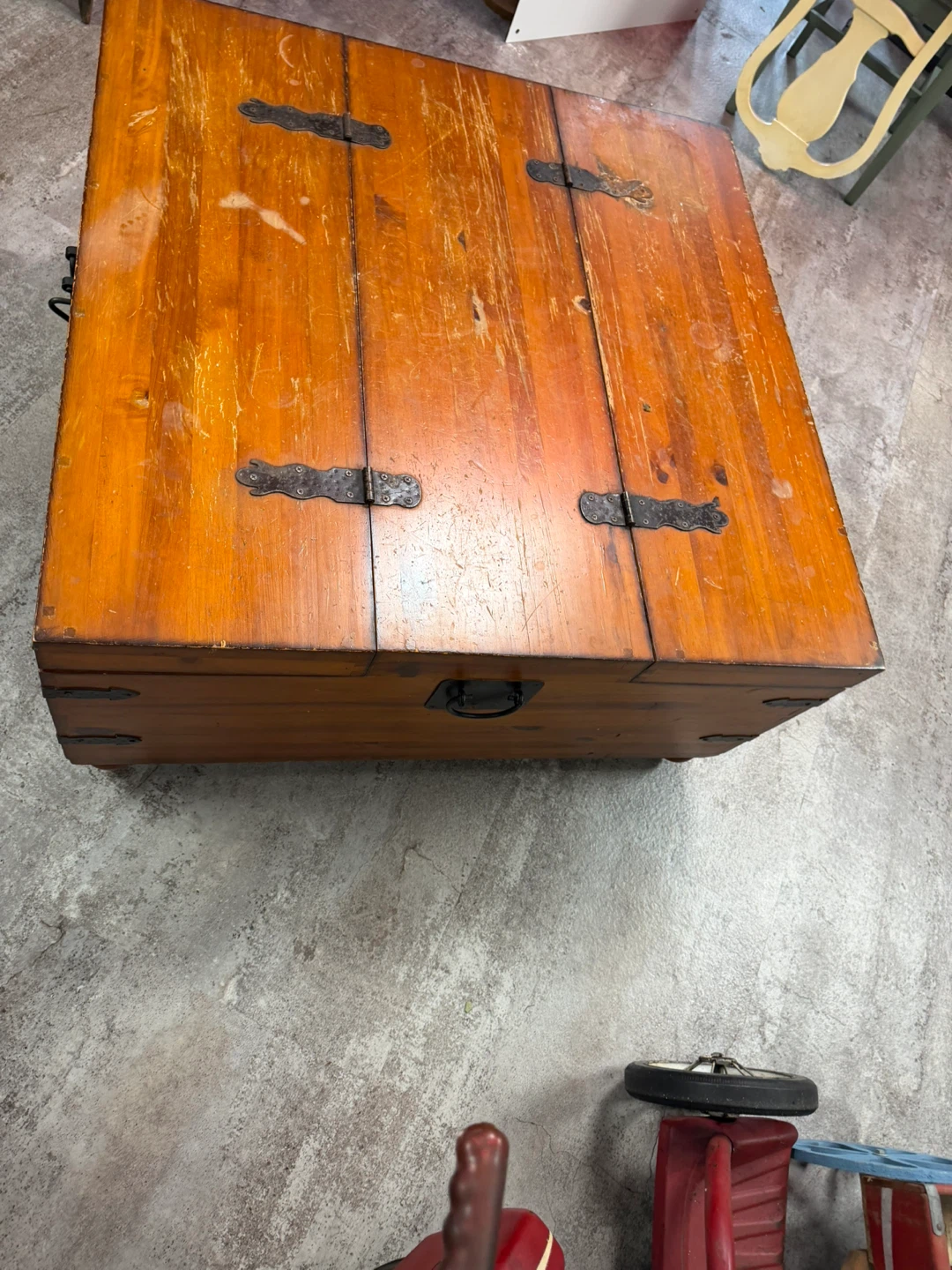 Rustic Wood Coffee Table ( Storage Chest ) - photo 4