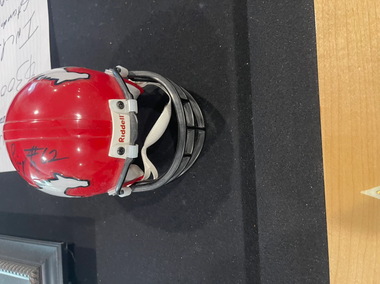 Riddell Calgary Stampeders Mini Helmet Autographed