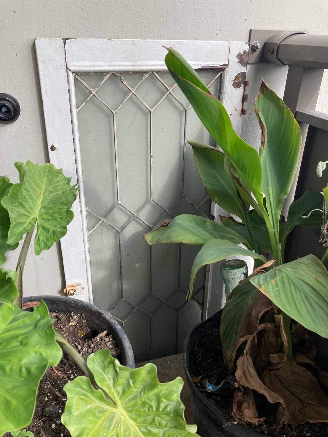 Two Vintage Leaded Glass Windows - photo 2