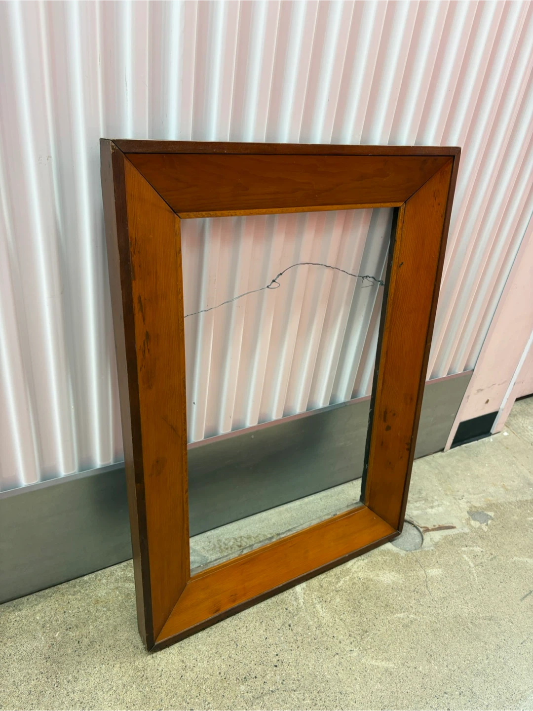 Large Rustic Wooden Picture Frame - photo 2