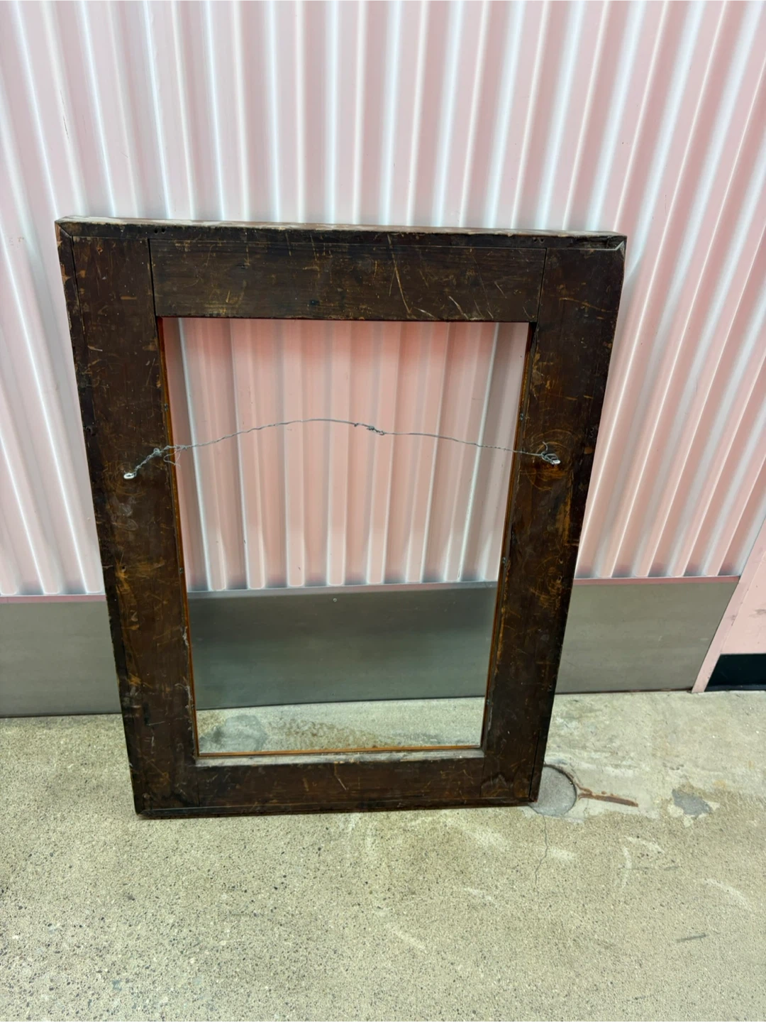 Large Rustic Wooden Picture Frame - photo 3