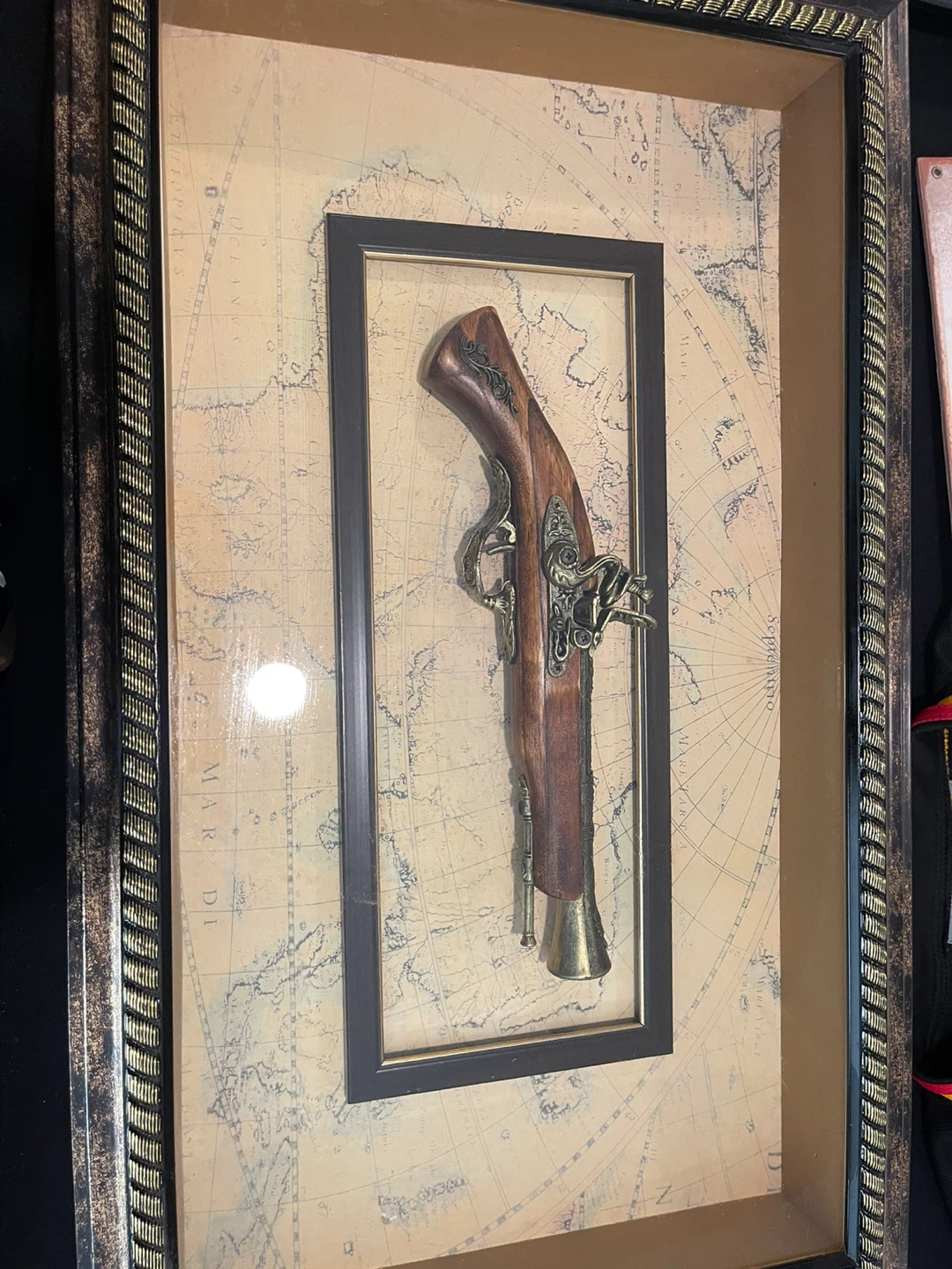 Decorative Antique Style Pistol Wall Art