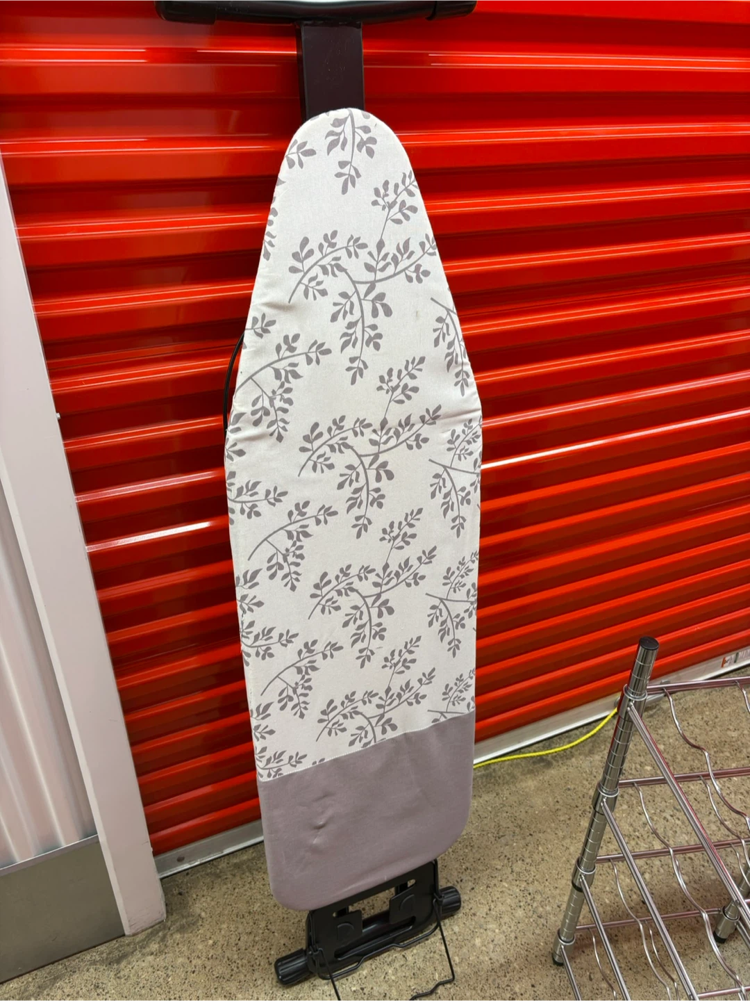 Ironing Board with Floral Pattern Cover