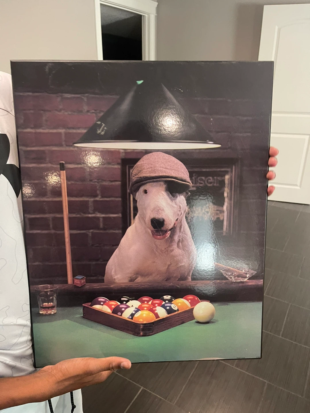 Bull Terrier Billiards Wall Art