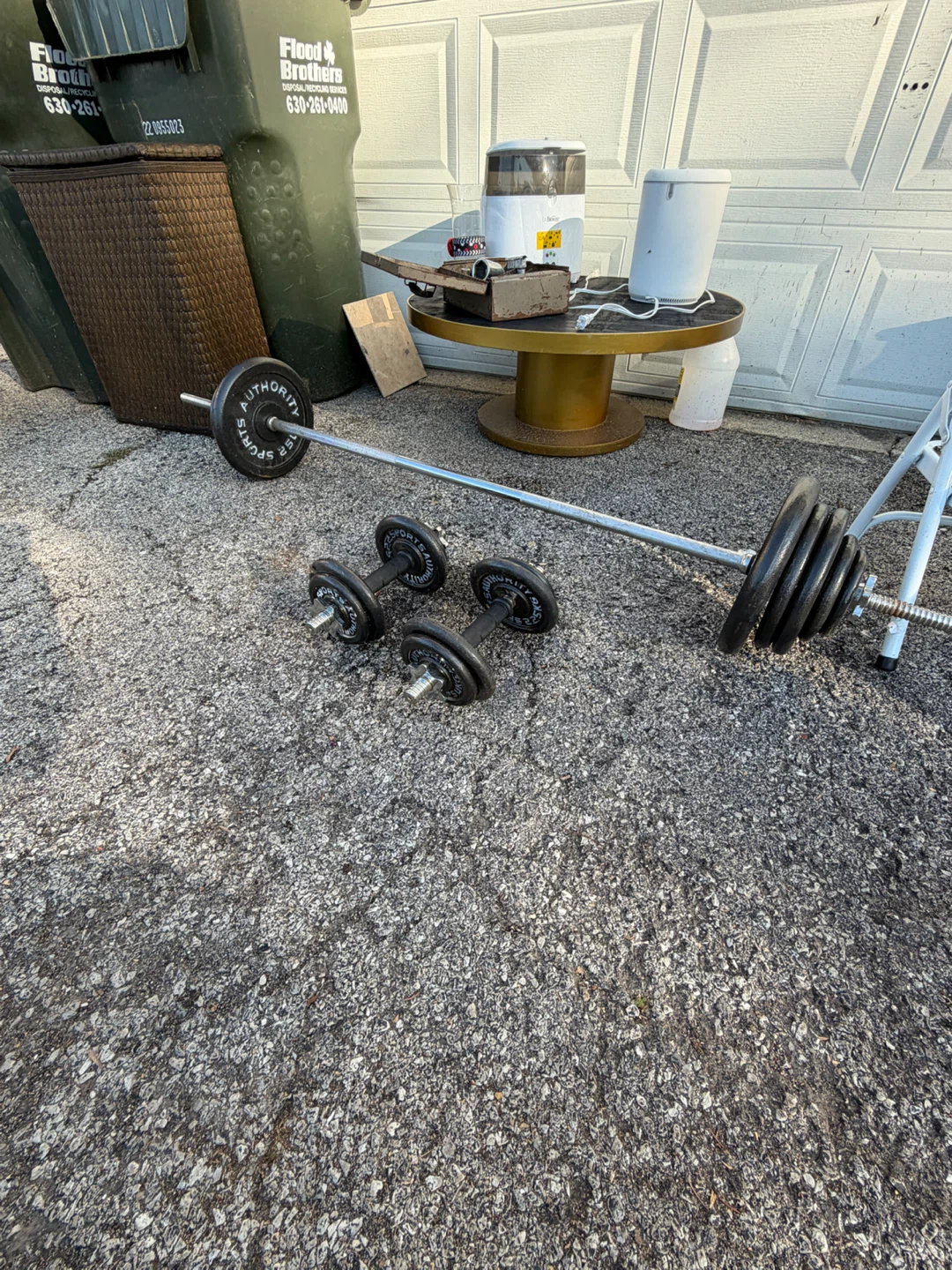 Sports Authority Weight Set with Barbell and Dumbbells - photo 2