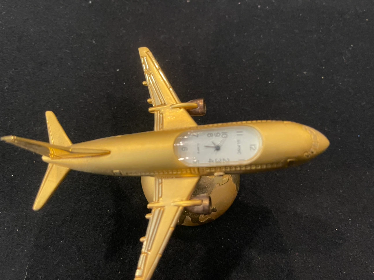 Alpine Airplane Table Clock - photo 2