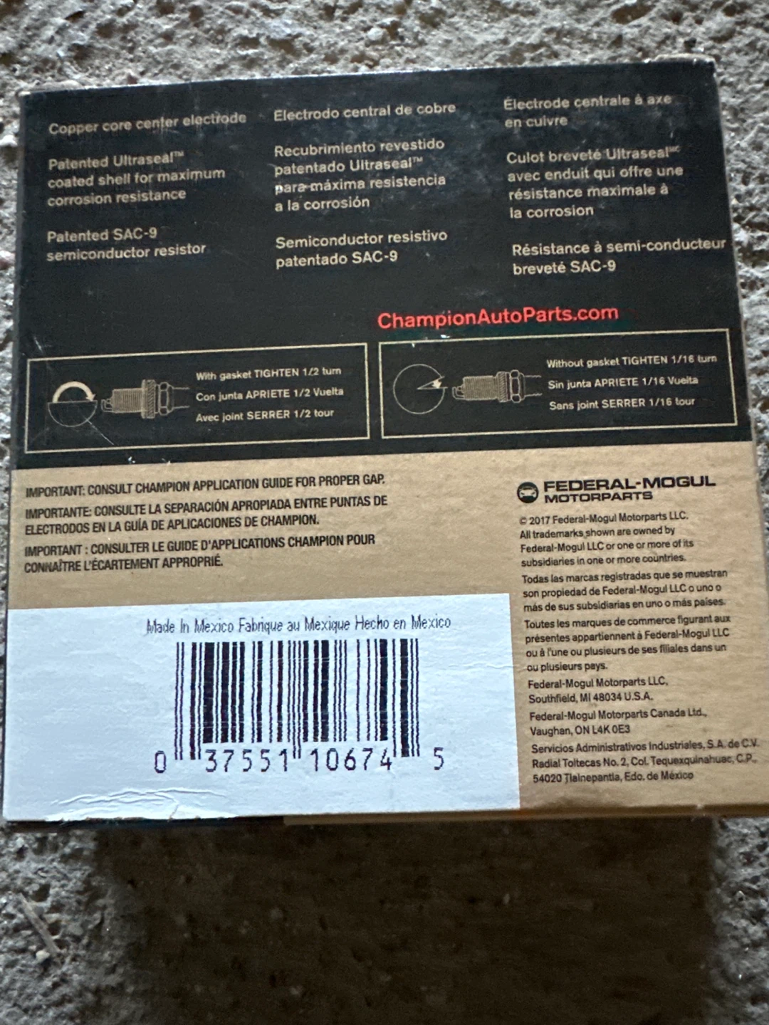 Champion Copper Plus RC14YC Spark Plugs - 4 Pack - photo 3