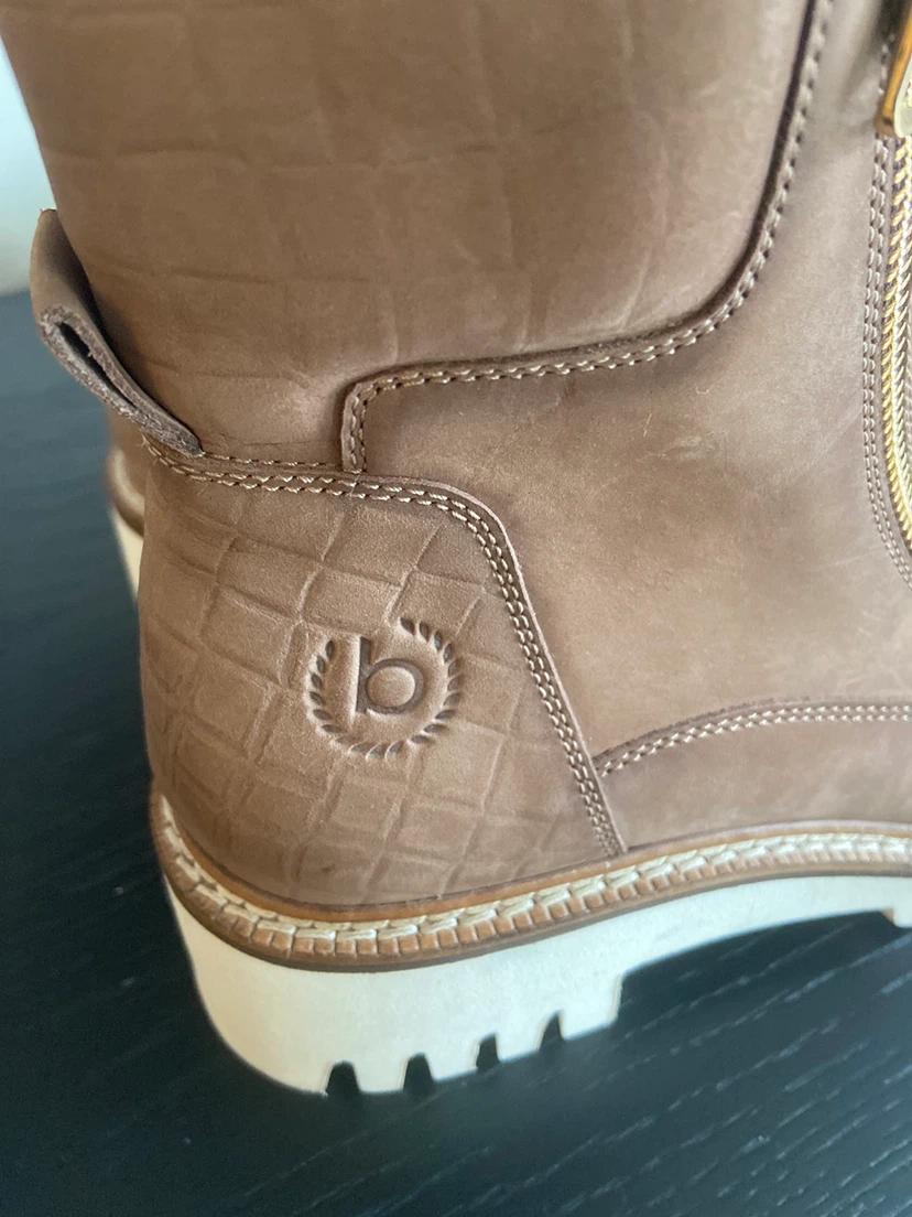 🏈Bugatti tan lace-up combat boots - photo 4