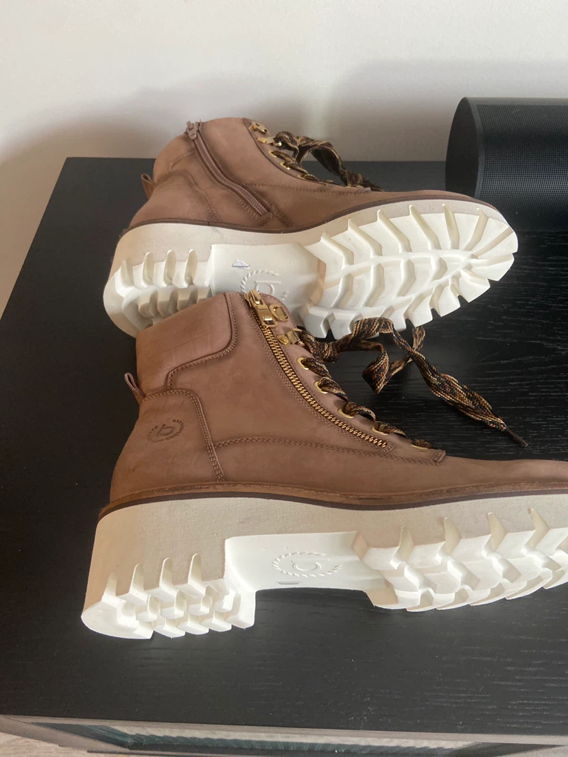 🏈Bugatti tan lace-up combat boots - photo 5