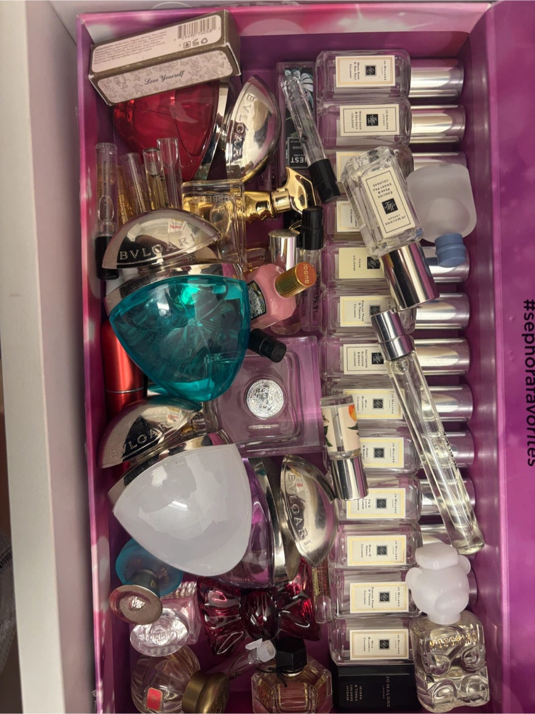 Mini bottle of fragrance