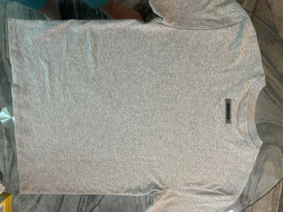 Essentials Fear of God Grey T-Shirt - photo 3