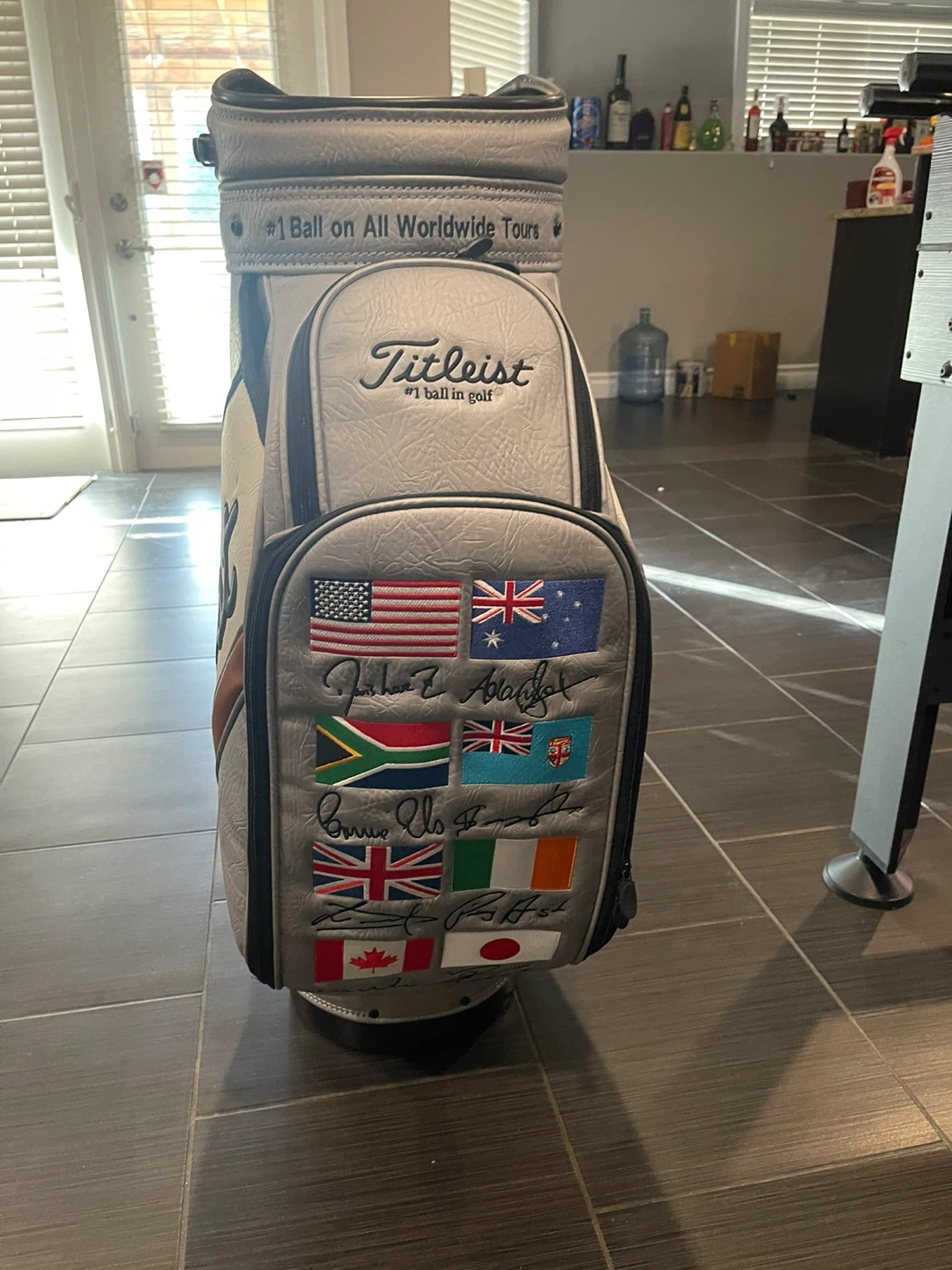 Titleist Golf Staff Bag with International Flags