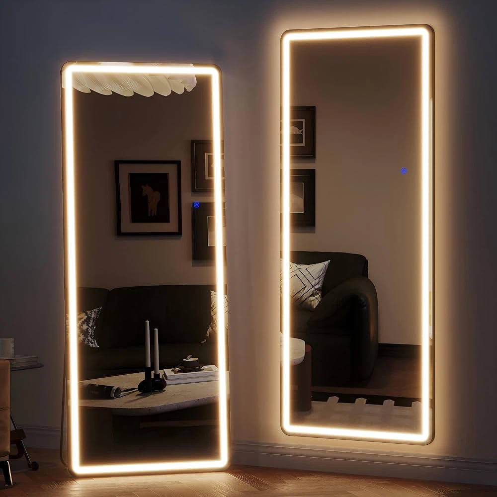 New Large Full length LED mirror with 3 colour Dimmable lighting - photo 2