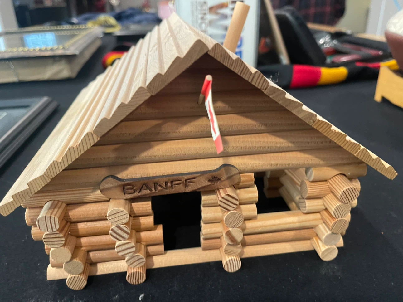 Banff Wooden Log Cabin Souvenir