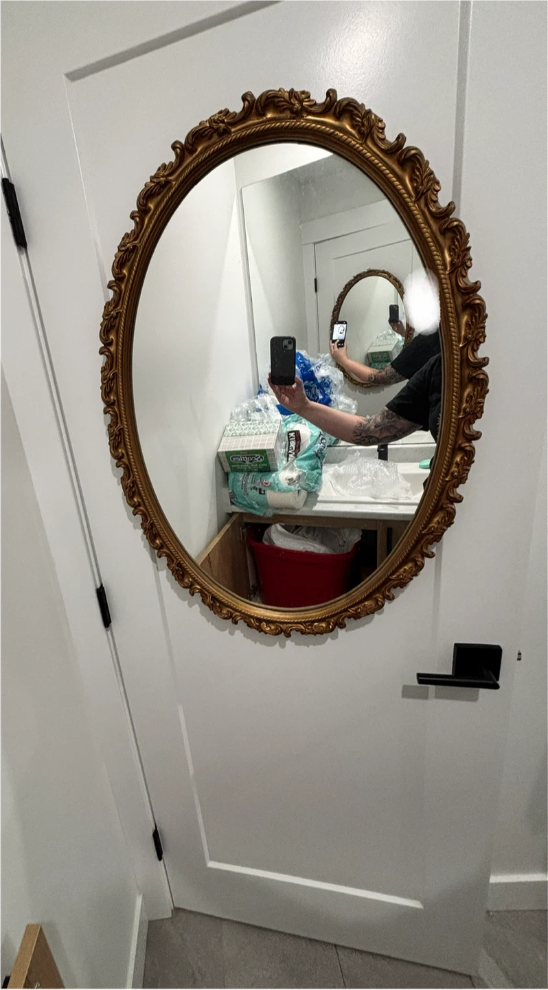 Vintage Oval Wall Mirror