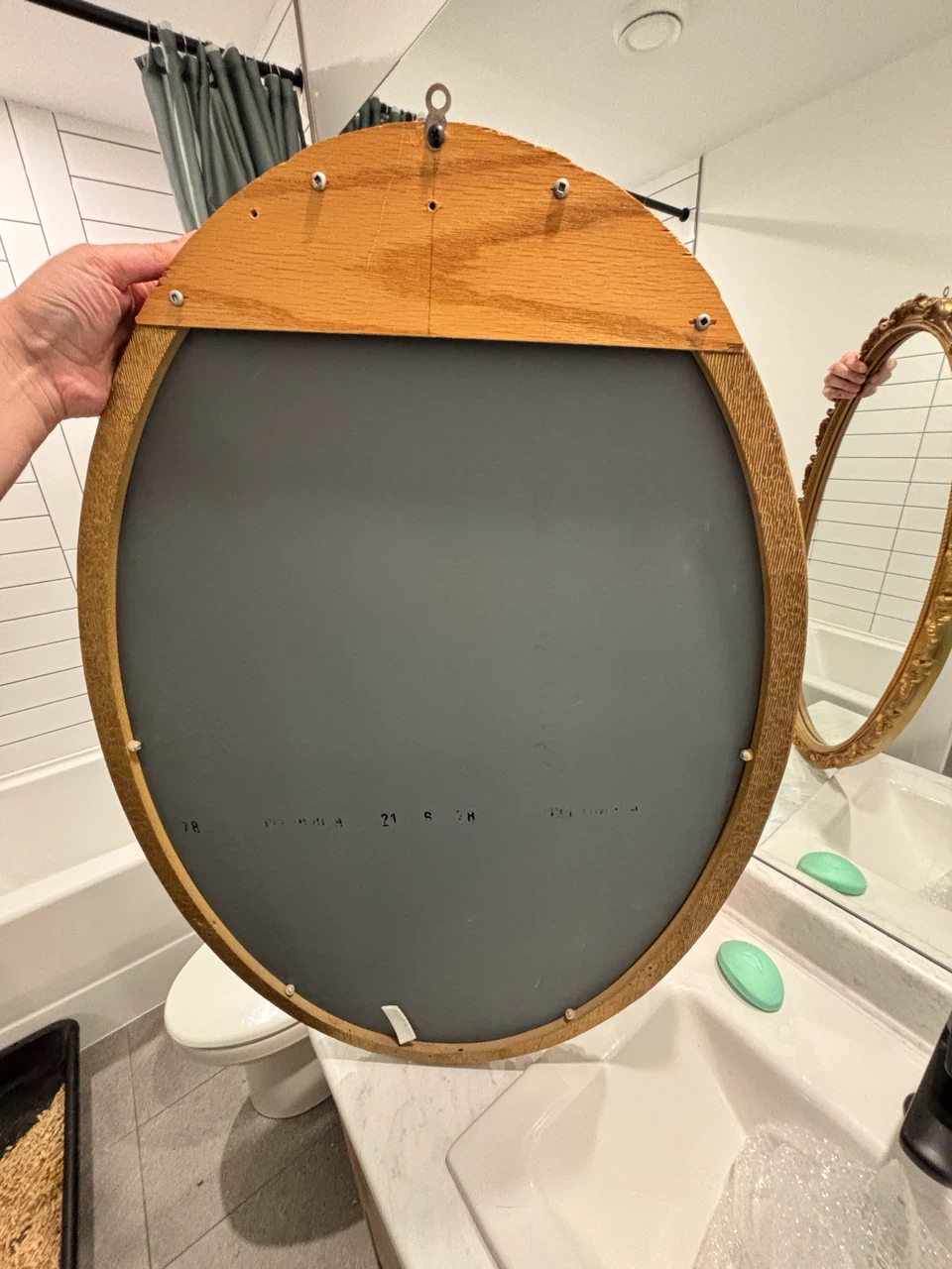 Vintage Oval Wall Mirror - photo 5