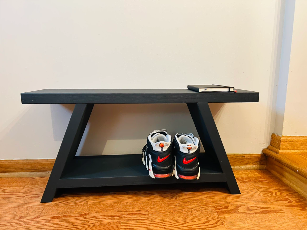 Handmade Modern Entryway Bench