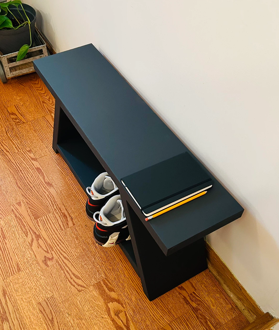 Handmade Modern Entryway Bench - photo 2