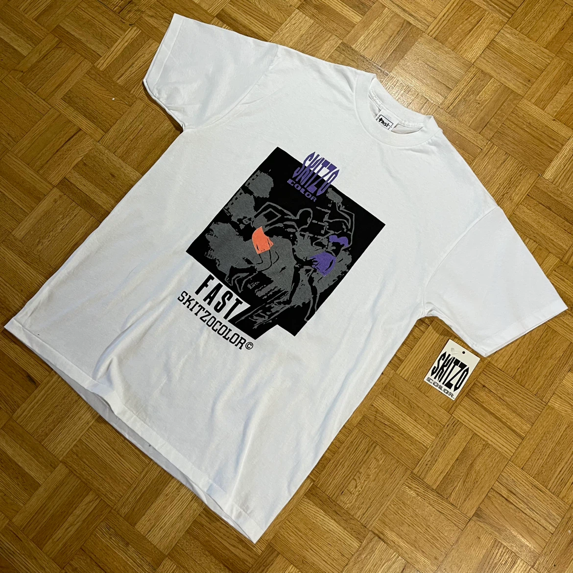 New Skitzo Color Fast Graphic T-Shirt Vintage Men’s Size L/XL - photo 2