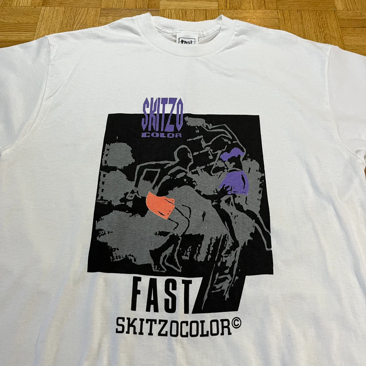 New Skitzo Color Fast Graphic T-Shirt Vintage Men’s Size L/XL - photo 5